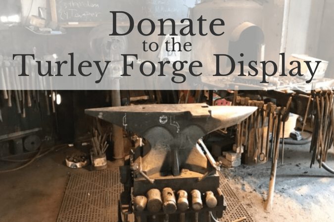 Frank Turley's forge was purchased by ABANA after his death and will be on display at headquarters. Donate to help maintain the forge and display.