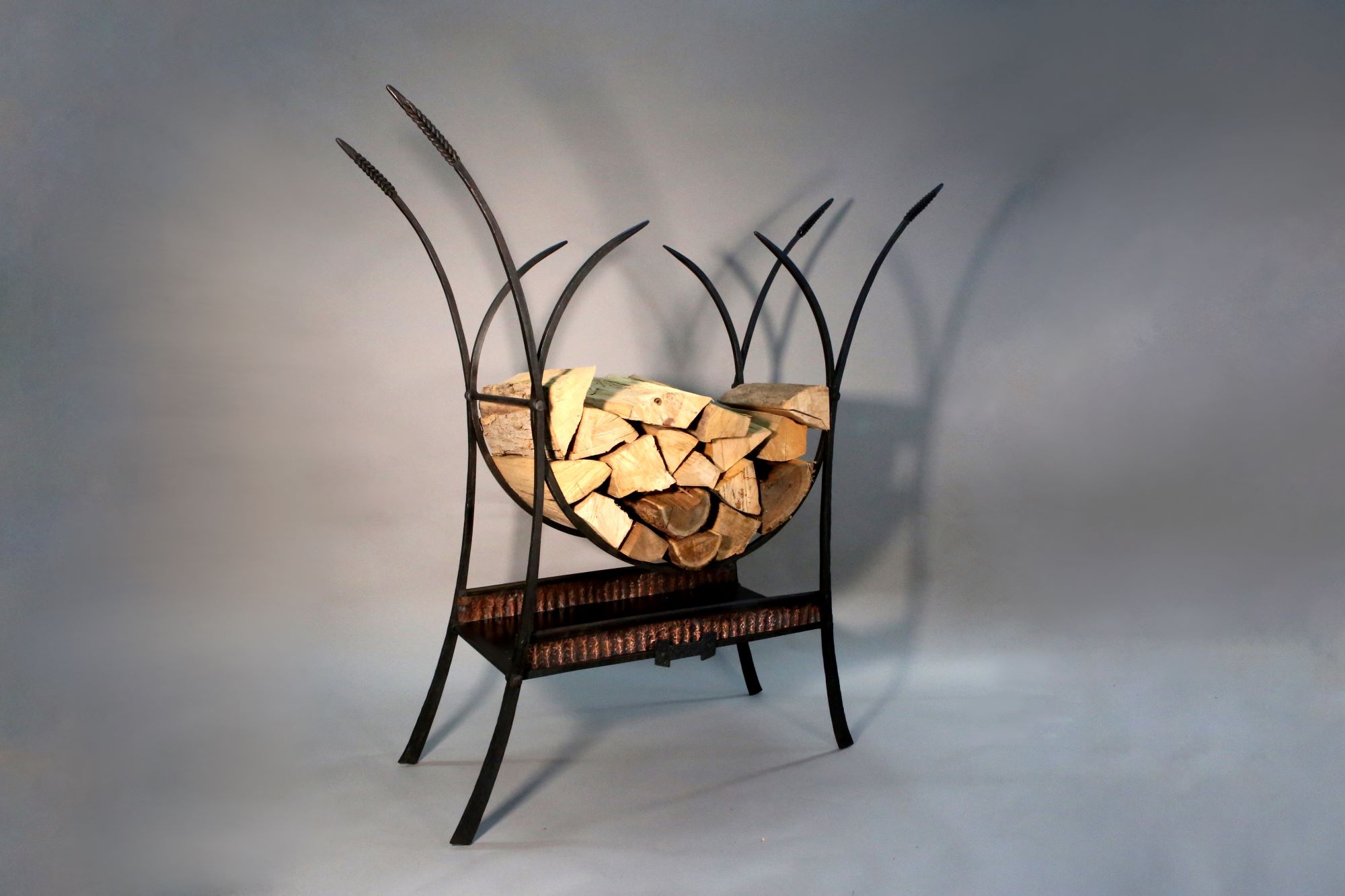 Log rack by Zachary Herberholz of ZH Fabrications.